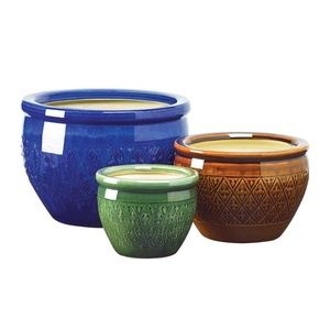 FLOWER AND PLANT POT TRIO